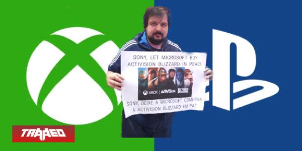 Gamer protesta contra Sony para que deje a Microsoft comprar Activision Blizzard 