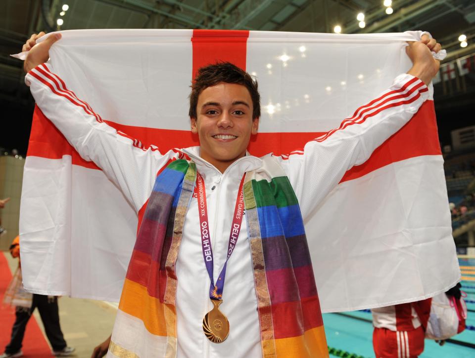 Commonwealth Games gold for Daley in 2010 in both the individual and synchronised 10m platform in New Delhi, India (John Giles/PA) (PA Archive)