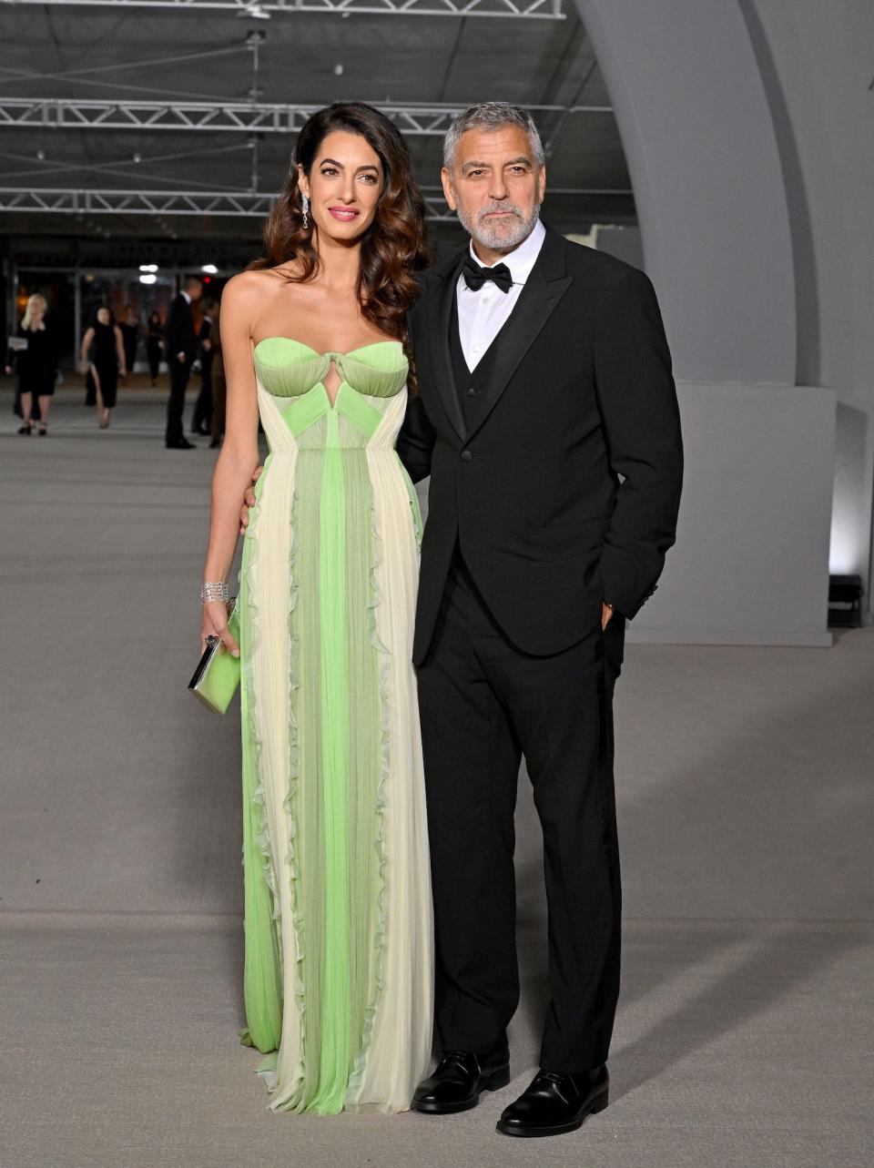 Amal and George Clooney at the Academy Museum Gala on October 15, 2022.