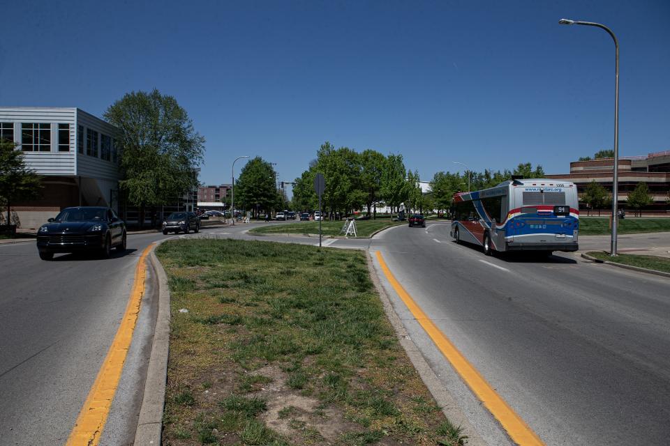 South Third Street splits into one-way second and third streets near the Speed Art Museum on the campus of the University of Louisville. A $7.5 million grant from the Safe Streets program will transform Second and Third streets into two-way roads by the fourth quarter of 2026. April 25, 2024