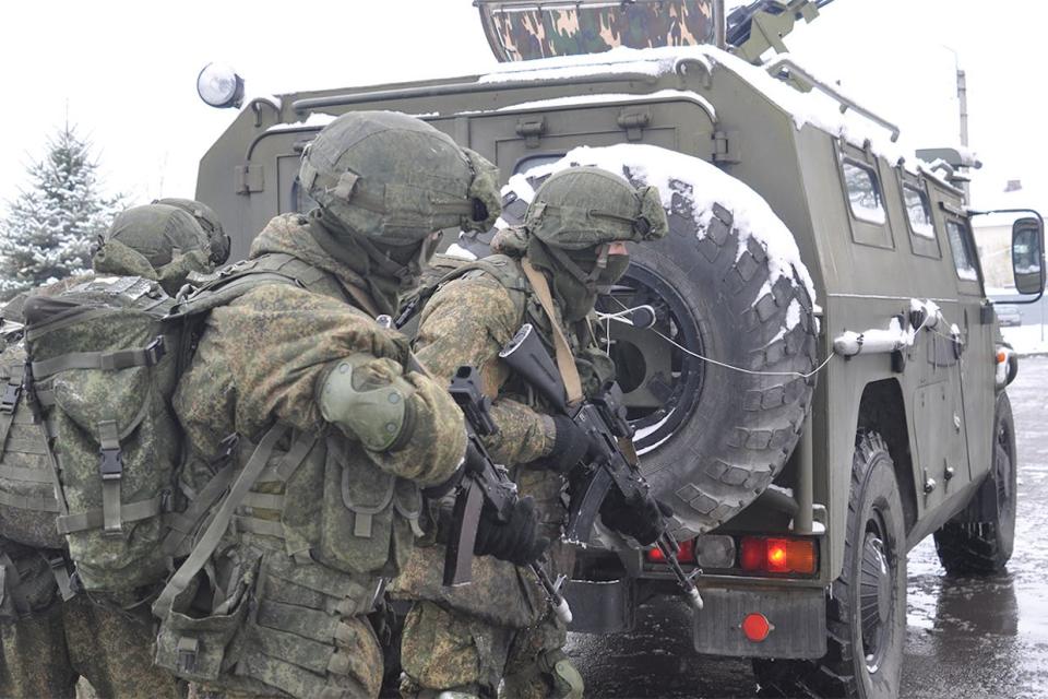 Russian spetsnaz special operations troops