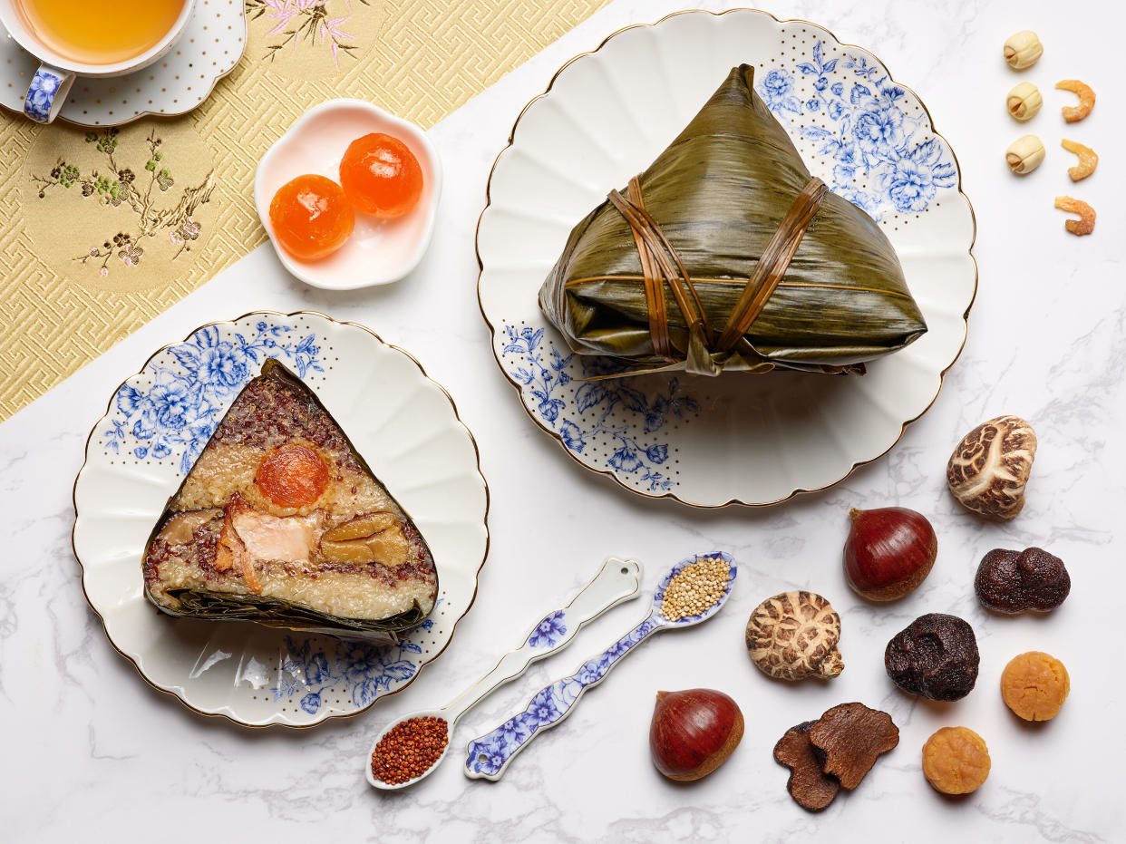 Li Bai Cantonese Restaurant - Black Truffle, Quinoa and Kurobuta Belly Rice Dumpling. (PHOTO: Li Bai)