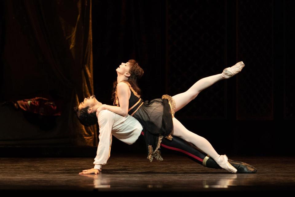 Ryoichi Hirano and Natalia Osipova in ‘Mayerling' (Helen Maybanks)