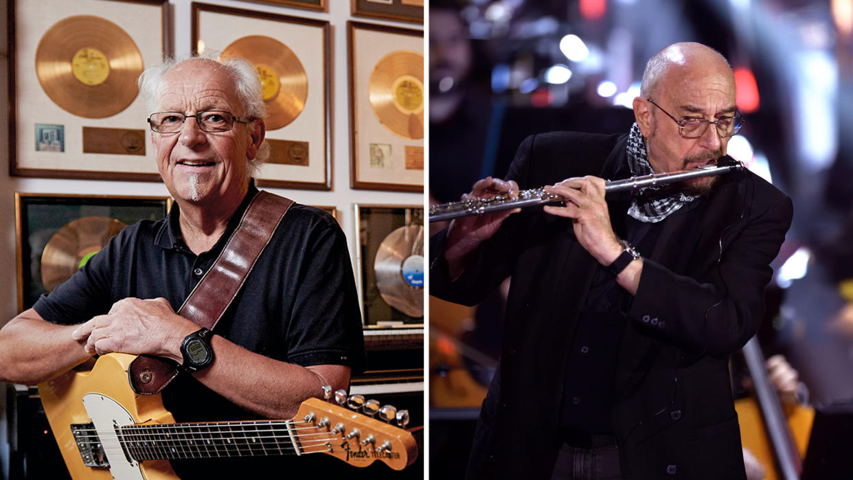  Martin Barre (left) and Ian Anderson. 