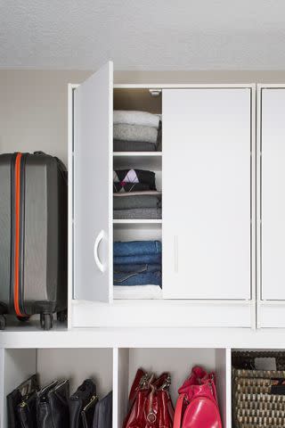 This Messy Primary Bedroom Closet Went from Overflowing to Organized