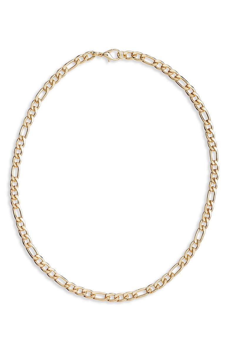 56) Classic Figaro Chain Necklace