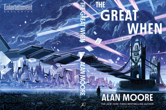 <p>Bloomsbury</p> The cover for Alan Moore's next novel 'The Great When'