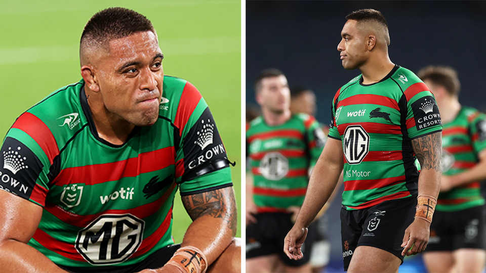 South Sydney forward Tevita Tatola (pictured) is set to miss 8-12 weeks after breaking a bone in his foot. (Getty Images)