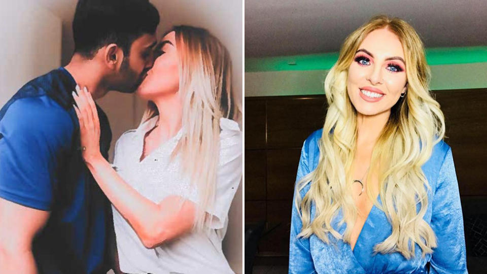 UK prison guard Ayesha Gunn (right), 27, had been in a sexual relationship with Khuram Razaq (pictured left kissing Gunn).