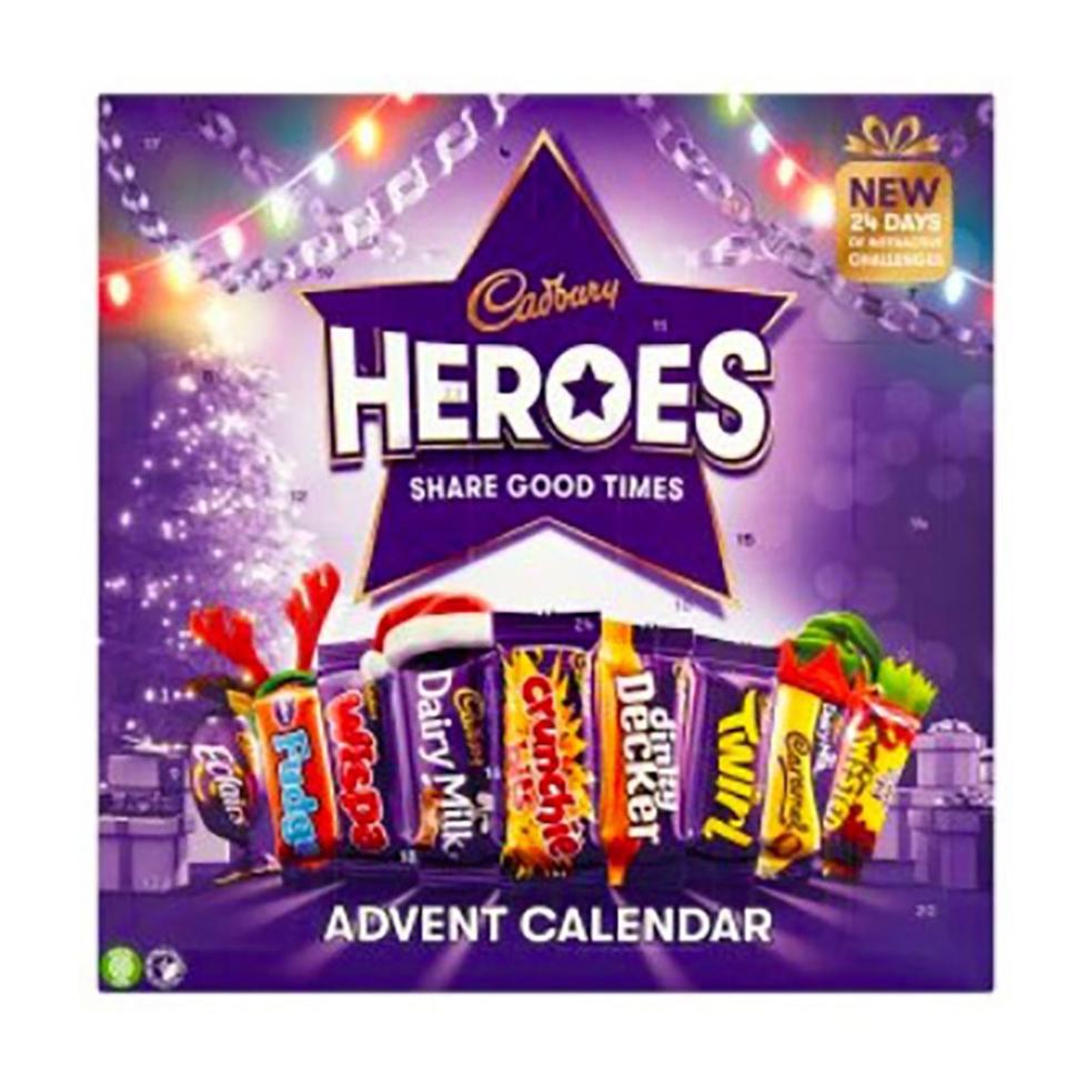 Best chocolate advent calendars - Cadbury Heroes Chocolate Advent Calendar, £4.99