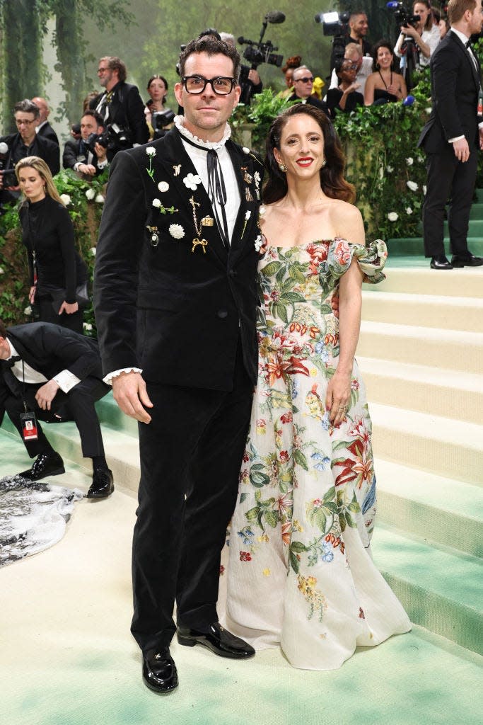 Adam Mosseri and Monica Mosseri attend the 2024 Met Gala.