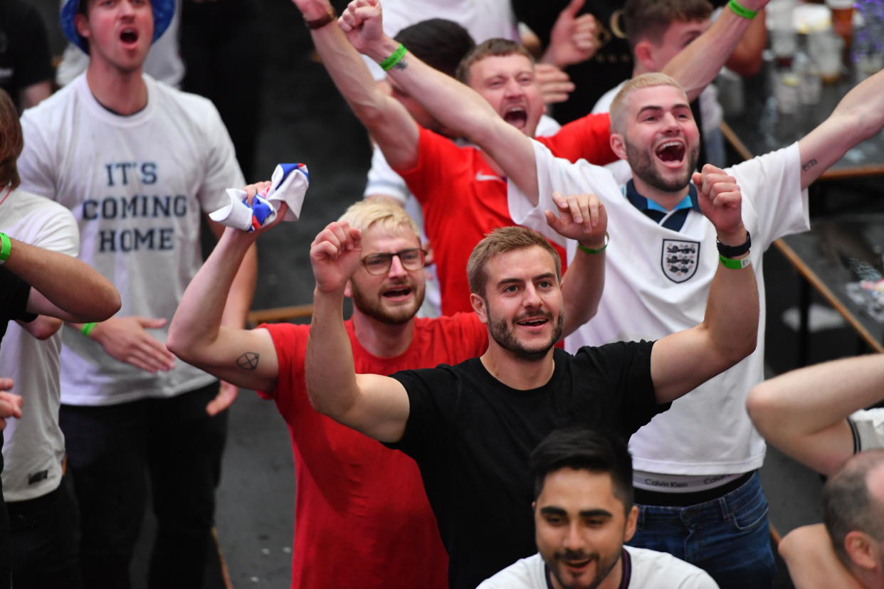 A 4.2% rise in food sales, thanks to the Euro 2020, helped offset a decline in clothes and household goods shopping, according to ONS. Photo: Ashley Western/PA via Getty 