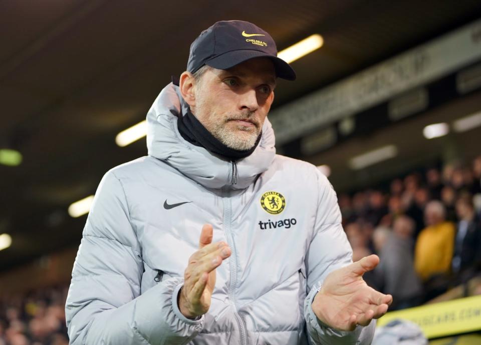 Thomas Tuchel, pictured, has confirmed he is in talks over a new Chelsea contract (Joe Giddens/PA) (PA Wire)