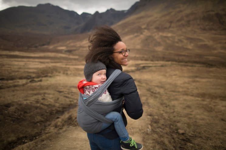 How old is too old to carry your child in a sling? [Photo: Getty]