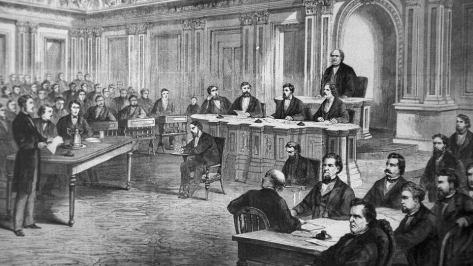 El juicio político del presidente Andrew Johnson