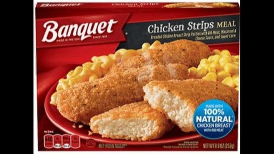 Three lots of Banquet Chicken Strips Meals have been recalled.