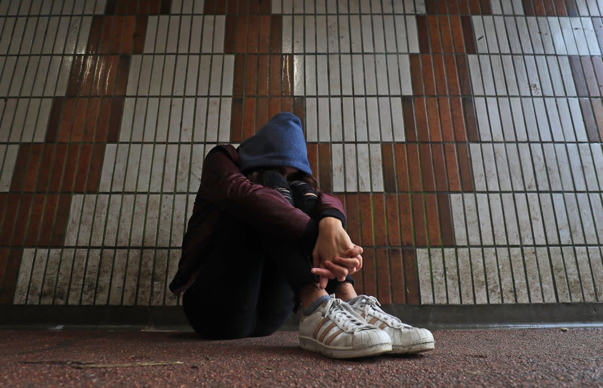 More than a hundred young people with experience of being in care were gathering to mark the It’s Our Care Day of Action (Gareth Fuller/PA) (PA Wire)