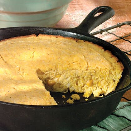 <p><a href="https://www.myrecipes.com/recipe/buttermilk-cornbread-1" rel="nofollow noopener" target="_blank" data-ylk="slk:Buttermilk Cornbread Recipe;elm:context_link;itc:0;sec:content-canvas" class="link ">Buttermilk Cornbread Recipe</a></p>