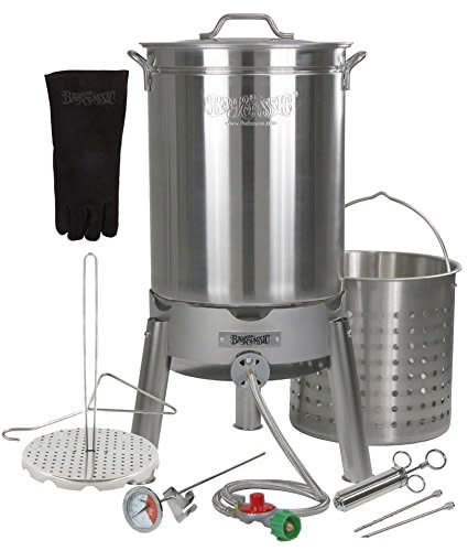 52 qt. X-Large Outdoor Aluminum Turkey Deep Fryer Pot and Burner Kit