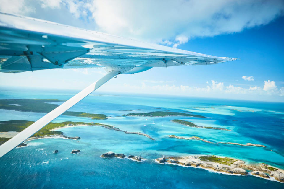 <div class="cell medium-auto caption">A Makers Air flight sailing over the Caribbean</div> <div class="cell medium-shrink medium-text-right credit">Makers Air</div>