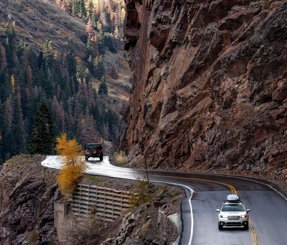 Winding between Ouray and Silverton, CO, the Million Dollar Highway (US-550) is a wheel-clenching highlight along Southwest Colorado's 233-mile San Juan Skyway loop. <p>The Washington Post/Getty Images</p>