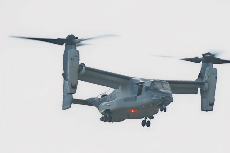 The V-22 Osprey aircraft was built to replace helicopters and is used by the U.S. Air Force, Navy and Marine Corps and the Japanese Ground Self-Defense Force. File Photo by Keizo Mori/UPI