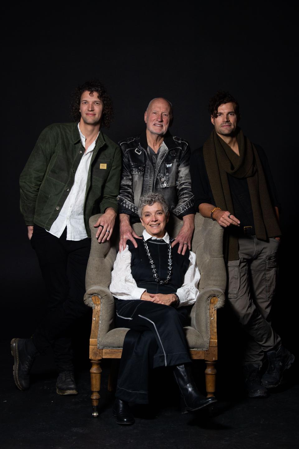 For King & Country, Luke and Joel Smallbone feature their families history in their new movie “Unsung Hero”, pictured with their parents David and Helen Smallbone in Franklin, Tenn., Thursday, Feb. 15, 2024.
