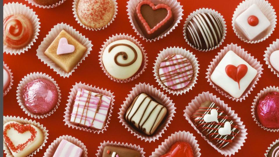 Valentine's Chocolates Background
