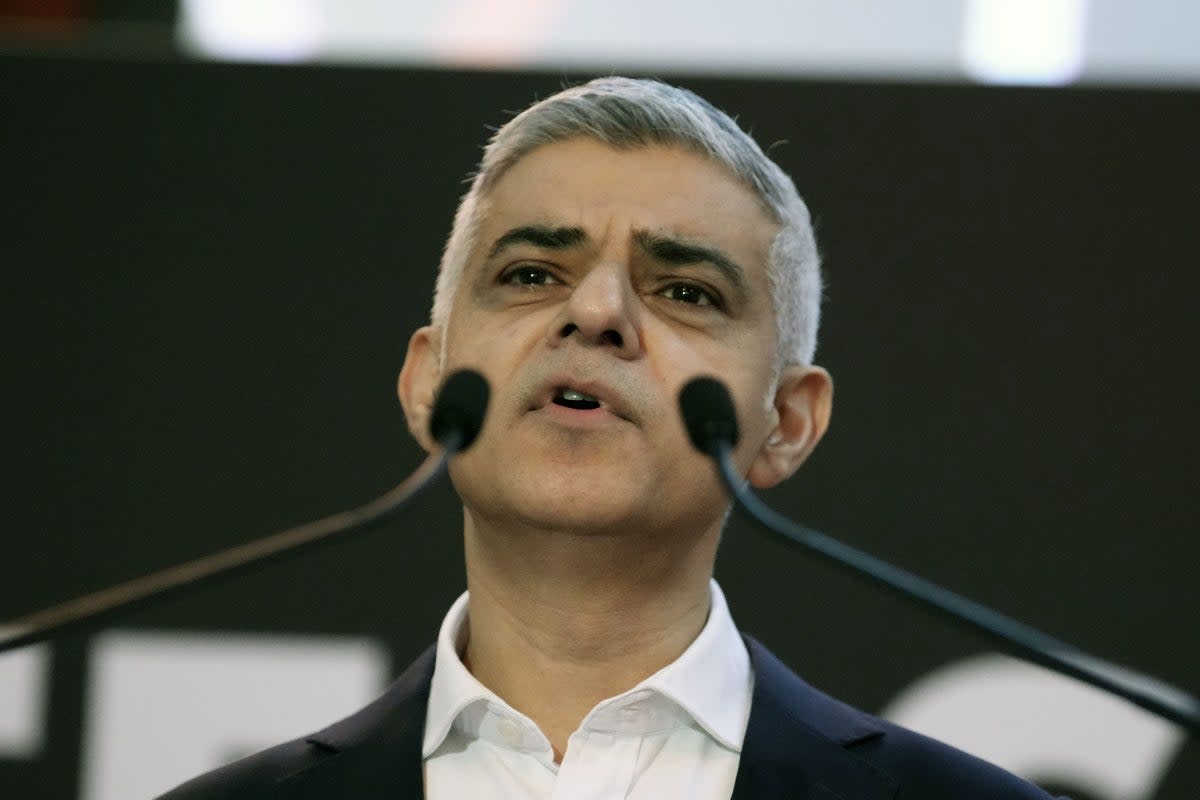London mayor Sadiq Khan will on Thursday give a speech on tackling crime (PA Wire)