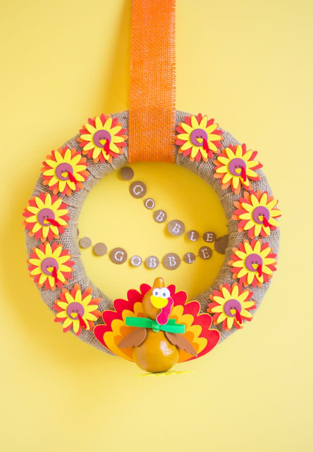 Thanksgiving Turkey Wreath