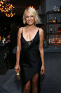 <p><em>Billions</em> actress Malin Akerman made the rounds at Netflix’s soiree in a slinky black gown. (Photo: Phillip Faraone/Getty Images) </p>