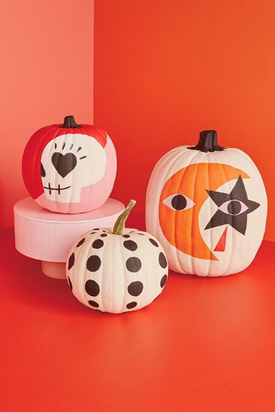 Color Blocking Pumpkins