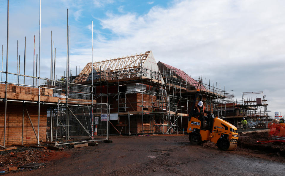 Barratts building work in the Ronkswood area of Worcester. 