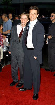 Luke Eberl and Mark Wahlberg at the New York premiere of 20th Century Fox's Planet Of The Apes