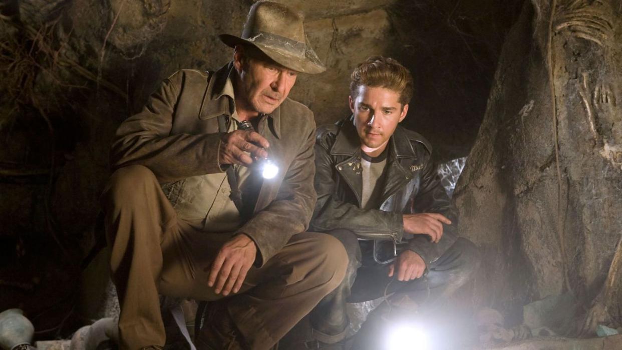 harrison ford and shia labeouf in indiana jones and the kingdom of the crystal skull