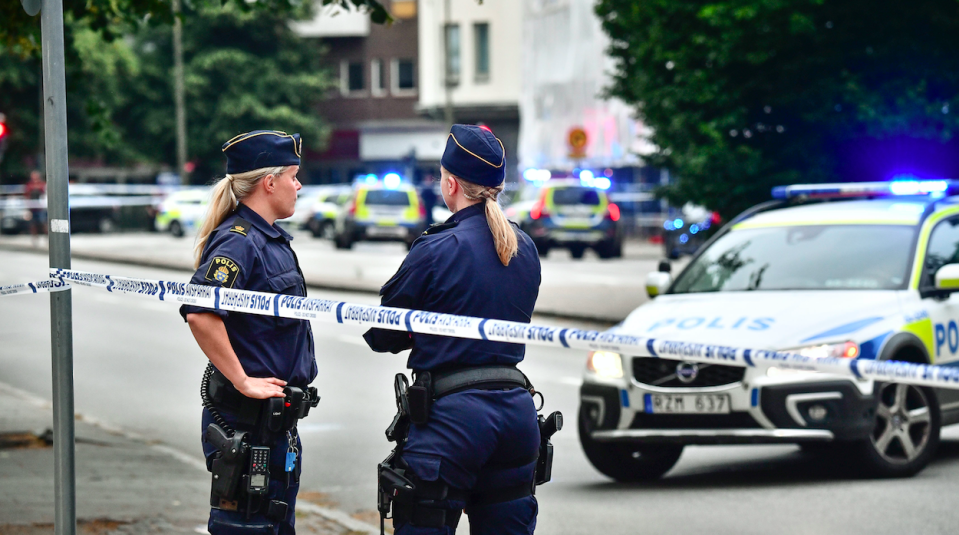 <em>Police have reassured the public in the Swedish city that there was ‘no need to worry’ (AP)</em>