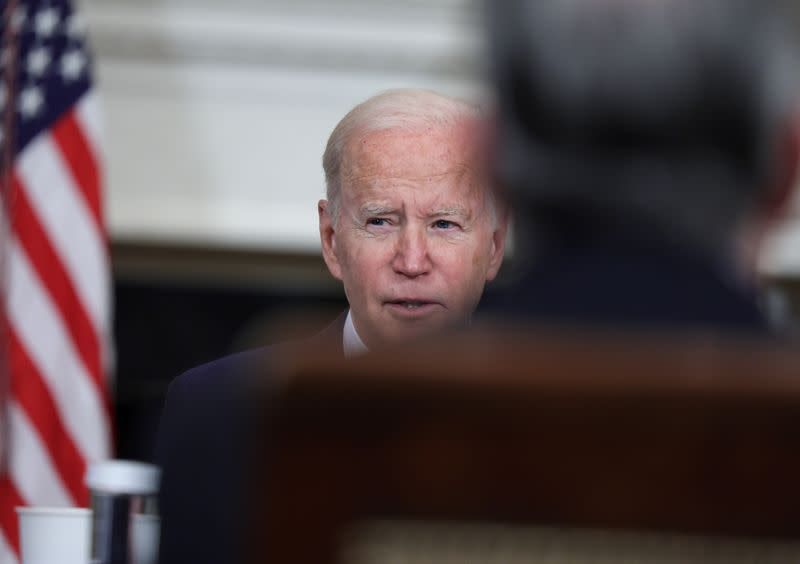 U.S. President Joe Biden meets with Inspectors General at the White House in Washington