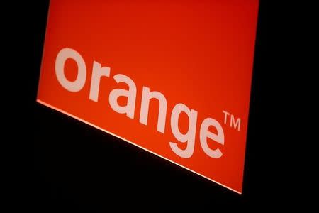 The logo of French telecom operator Orange is seen in Paris March 6, 2014. REUTERS/Jacky Naegelen/File Photo