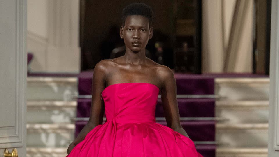 A riot of color and dimension was on display at Valentino. - Valentino