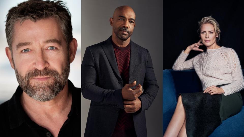 photos of actors michael beach, steven brand, and Synnøve Macody Lund in saw movie