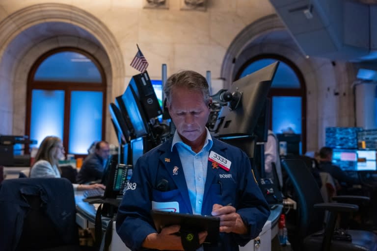 Un trader à la Bourse de New York (SPENCER PLATT)