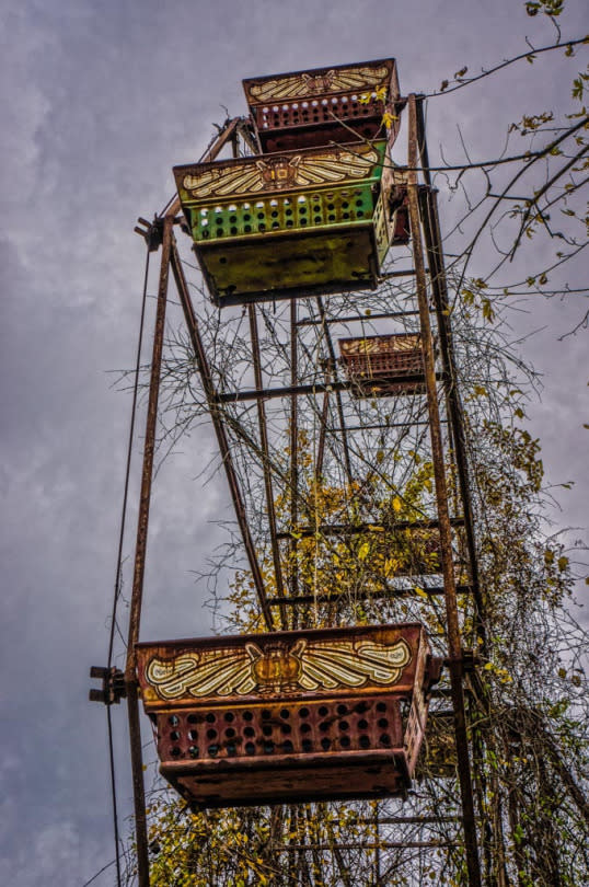 The ferris wheel is the site of many claimed sightings 