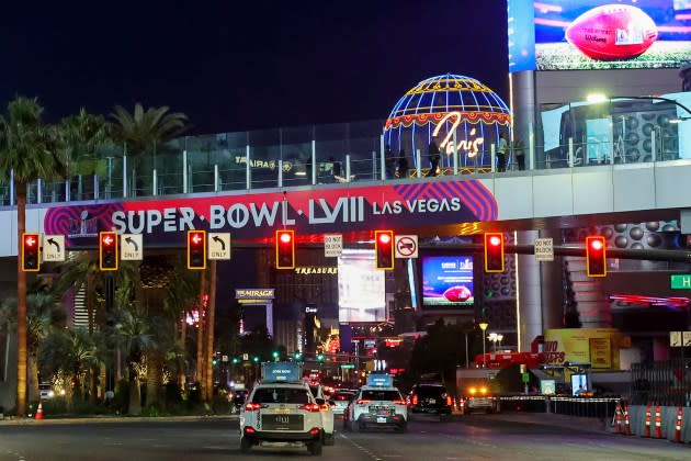 Super Bowl LVIII will be the first one held in Las Vegas.  - Credit: Ethan Miller/Getty Images