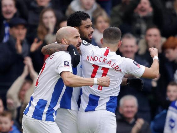 Brighton beat Derby to go into the quarter-final (Getty)