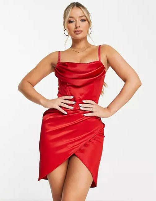 red-corset-label-mini-dress-asos