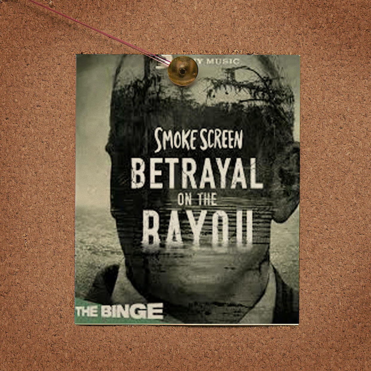 Betrayal on the Bayou logo pinned to cork board (Kelsea Petersen / TODAY Illustration)