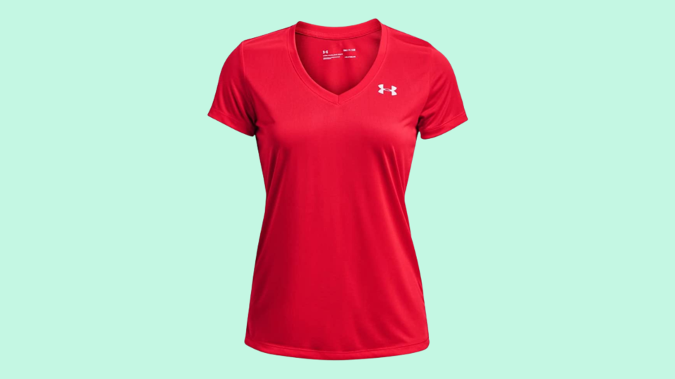 Under Armour's Tech V-Neck shirt will keep you cool during your hardest workouts.