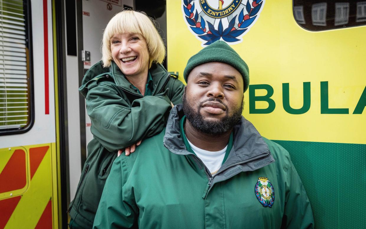 Jane Horrocks and Samson Kayo in Bloods - Sky