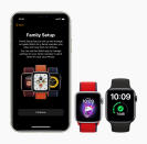 Featuring the largest Apple Watch display, fall detection, advanced fitness features, and Family Setup with watchOS 7