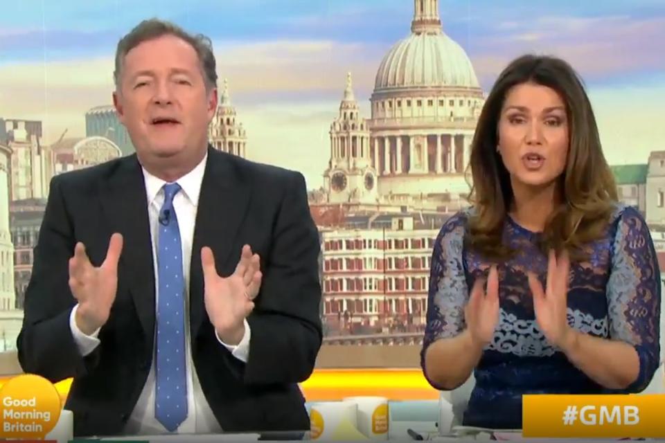 Had enough: Reid snapped at her co-host (Good Morning Britain)